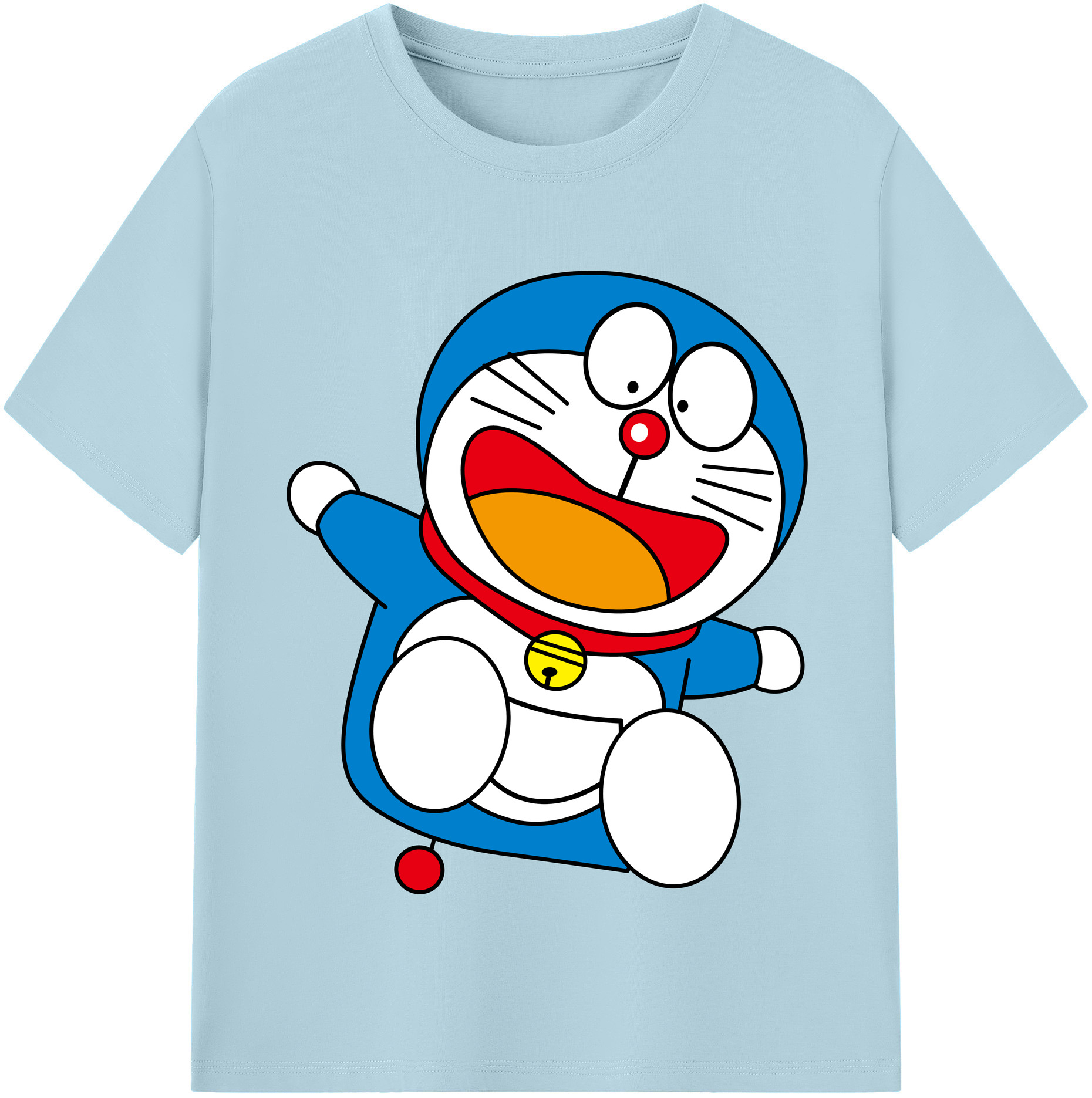 （画像用） ドラえもん Doraemon 綿100％半袖Tシャツ（フロントプリント）